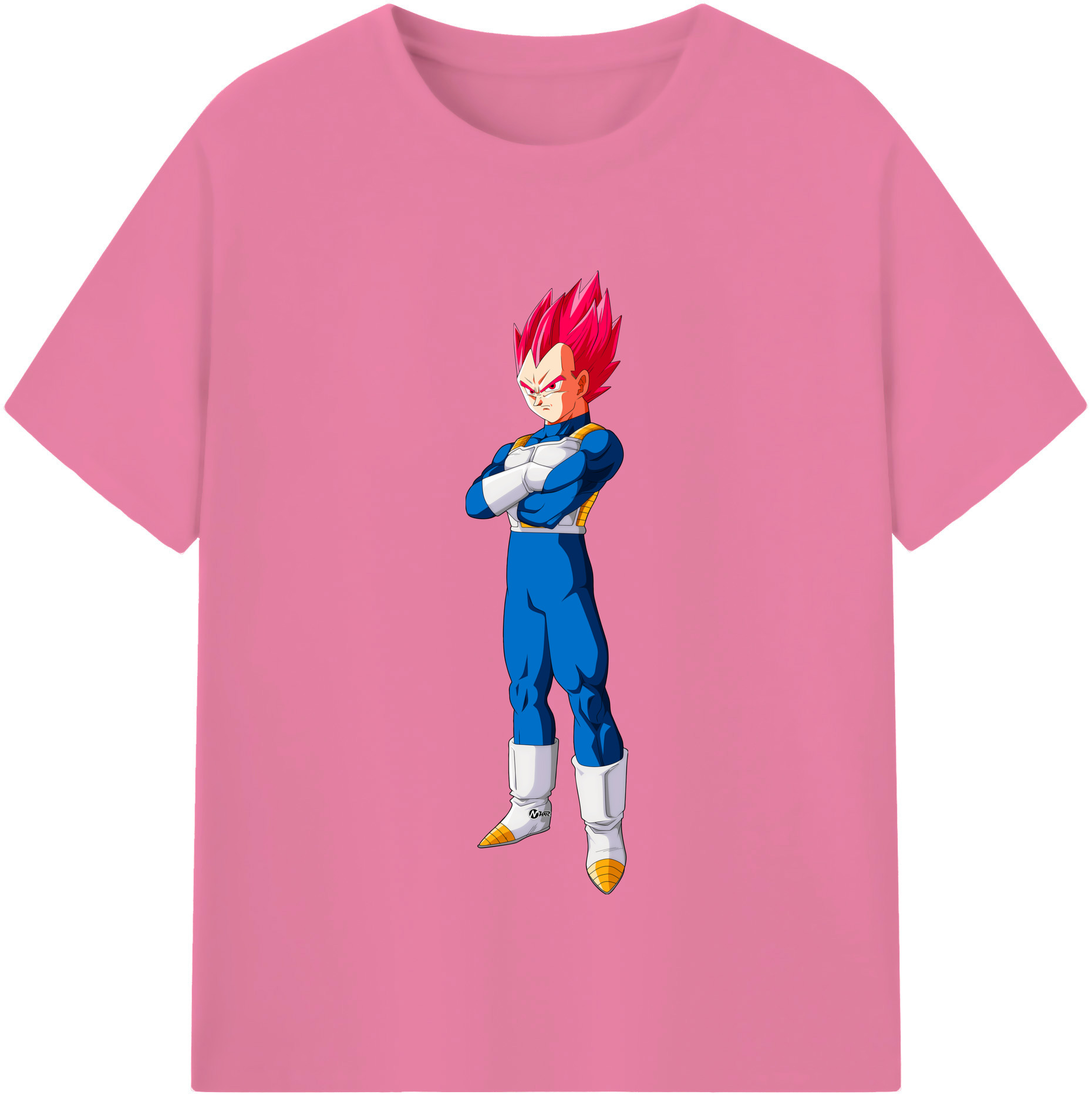 （画像用） ドラゴンボール ベジータ四世（Bejīta Yonsei）DRAGON BALL Vegeta IV 綿100％半袖Tシャツ（フロントプリント）